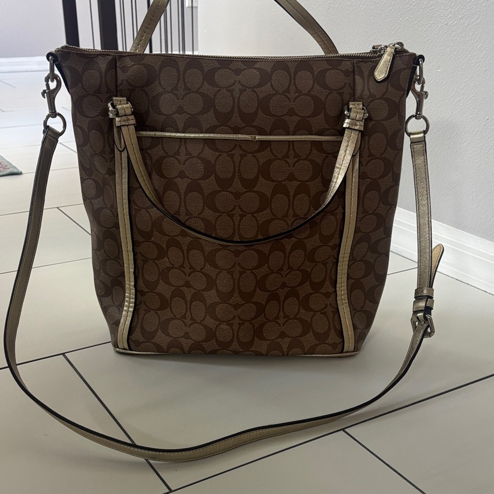 Coach Peyton Signature Convertible Tote  Bag